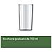 Frullatore ad Immersione Frullafacile con Bicchiere 700 ml Potenza 800 W Colore Bianco - Foto miniatura 2