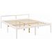 Letto per Anziani con Testiera Bianco Super King Legno Massello - Foto miniatura 3