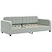 Divano Letto Estraibile Materassi Grigio Chiaro 90x190 Velluto - Foto miniatura 7