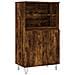 Credenza Rovere Fumo 60x36x110 Cm In Legno Multistrato - Foto miniatura 2