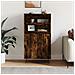 Credenza Rovere Fumo 60x36x110 Cm In Legno Multistrato - Foto miniatura 1