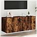 Mobile Tv A Parete Con Luci Led Rovere Fumo 100x35x41 Cm - Foto miniatura 1
