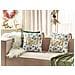 Set Di 2 Cuscini Zamia Cotone 45 X 45 Cm Bianco Modello Natalizio - Foto miniatura 7