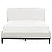 Letto Tessuto Corio 140 X 200 Cm Grigio Chiaro - Foto miniatura 2