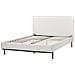 Letto Tessuto Corio 140 X 200 Cm Grigio Chiaro - Foto miniatura 4