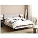 Letto Tessuto Corio 140 X 200 Cm Grigio Chiaro - Foto miniatura 1