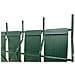Rotolo Frangivista Pvc Flessibile Baldo 60m X 46mm Verde – Kit Oscuramento Con Profili & Clip - Foto miniatura 5