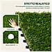Piastrelle Da Giardino Con Erba Sintetica 30x30cm 10 Pezzi, Prato Artificiale Realistico, Verde - Foto miniatura 3