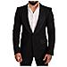 Blazer Da Cappotto In Lana Con Logo Slim Fit Nero - It48 - M - Foto miniatura 1