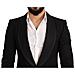 Blazer Da Cappotto In Lana Con Logo Slim Fit Nero - It48 - M - Foto miniatura 4