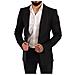 Blazer Da Cappotto In Lana Con Logo Slim Fit Nero - It48 - M - Foto miniatura 5