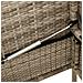 Panca da Giardino con Cuscini Beige in Polyrattan - Foto miniatura 6