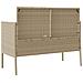 Panca da Giardino con Cuscini Beige in Polyrattan - Foto miniatura 7