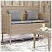 Panca da Giardino con Cuscini Beige in Polyrattan - Foto miniatura 9