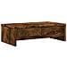 Supporto Monitor Con Cassetti Rovere 50x27x15 Cm In Truciolato - Foto miniatura 2