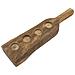 Portacandela Natura 5 - Marrone - Legno - 51x14x6 Cm - Foto miniatura 3