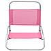 Sedie Da Spiaggia Pieghevoli 2 Pz Rosa In Tessuto - Foto miniatura 3