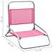 Sedie Da Spiaggia Pieghevoli 2 Pz Rosa In Tessuto - Foto miniatura 8