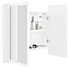 Lusso Casadino -  Armadietto A Specchio Con Luci Led Bianco 60x12x45 In Acrilico - Foto miniatura 6