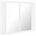 Lusso Casadino -  Armadietto A Specchio Con Luci Led Bianco 60x12x45 In Acrilico - Foto miniatura 7