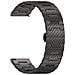 Cinturino Per Orologio In Acciaio Inossidabile Testurizzato Black M - Foto miniatura 1