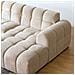 Salford Divano Angolare Cloud 3 Posti In Velluto Beige - Foto miniatura 3