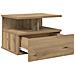 Comodini Sospesi 2 pz Rovere Artigianale 40x31x27 cm Legno Ingegnerizzato - Foto miniatura 5
