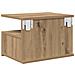 Comodini Sospesi 2 pz Rovere Artigianale 40x31x27 cm Legno Ingegnerizzato - Foto miniatura 8