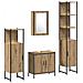 Set di mobili da bagno a 4 pezzi in legno ingegnerizzato rovere artisan - Foto miniatura 1