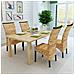Lusso Casadino -  Sedie Da Pranzo 4 Pz In Legno Massello Di Mango E Abaca - Foto miniatura 2