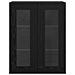Armadi da Muro 2 pcs Rovere nero 69.5 x 34 x 90 cm - Foto miniatura 7