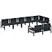 Set Divano da Giardino 8 pcs Antracite Acciaio - Foto miniatura 5