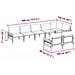 Set Divano da Giardino 8 pcs Antracite Acciaio - Foto miniatura 9