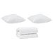 Set di piumini con cuscino 3 pcs Bianco 200 x 220 cm Microfibra - Foto miniatura 1