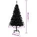 Albero Di Natale Artificiale Sottile Con Base Nero 150 Cm Pvc - Foto miniatura 7