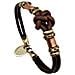 Bracciale In Pelle, Ottone E Rame. Nodo Unico Fatto A Mano. - Foto miniatura 3