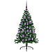 Albero di Natale artificiale con luci integrate Verde 120 cm - Foto miniatura 4
