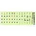 Adesivi Tastiera Fluorescenti Layout Qwerty Italiano Lettere Notebook Pc - Foto miniatura 1