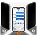 Vetro Protettivo 9h Per Iphone 16 Pro Max Con Filtro Privacy, Trasparente - Foto miniatura 4