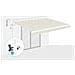 Tenda Da Sole Motorizzata Semi-cassonata Fazzio 4m X 3m Bianca Con Telo Beige - Foto miniatura 2