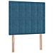 Letto con contenitore e materasso Blu Scuro 90 x 190 cm Velluto - Foto miniatura 9