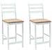 Sedie da pranzo 2 pcs Bianco 40 x 47,5 x 99,5 cm - Foto miniatura 1