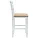 Sedie da pranzo 2 pcs Bianco 40 x 47,5 x 99,5 cm - Foto miniatura 6