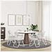 Sedia pieghevole 8 pcs Bianco 48 x 43,5 x 81 cm Pelle Sintetica - Foto miniatura 4
