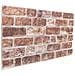 Pannelli da parete 10 pcs Marrone 100 x 50 cm Schiuma EPS - Foto miniatura 1