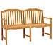 Panchina in legno intagliata a mano Naturale 150 x 60,5 x 95 cm - Foto miniatura 1