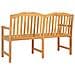 Panchina in legno intagliata a mano Naturale 150 x 60,5 x 95 cm - Foto miniatura 5