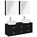 Set di mobili per il bagno 5 pcs Rovere Nero - Foto miniatura 1