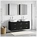 Set di mobili per il bagno 5 pcs Rovere Nero - Foto miniatura 2