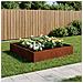 Vaso da giardino Ruggine 100 x 100 x 20 cm Acciaio Corten - Foto miniatura 2
